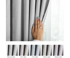 Užuolaida RES BLACKOUTLINEN CORITA PLEAT Pilkos spalvos 140X250 1PC