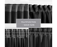 Užuolaida AH BLACKOUT PLEAT Juodas 140X175 1PC