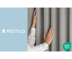 Užuolaida blackout tipo su klostėmis smėlio spalvos