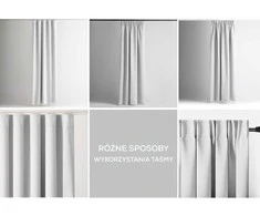 Užuolaida AH BLACKOUT PLEAT Baltas 140X175 1PC