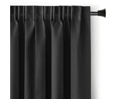 RESTILO zasłona BLACKOUT spalva juoda szarfa upinająca styl klasyczny taśma materiał blackout 140x245