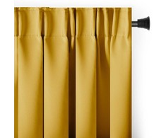 Aksominė užuolaida su kilpomis AmeliaHome 140 × 230 cm, garstyčių