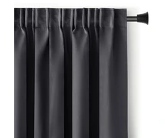 RESTILO BLACKOUT curtain, steel pilkas, plain, classic, tie-back, classic style, multifunctional tape, material: heavy blackout, 200 x 280 cm