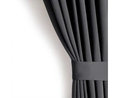 CLASSIC Užuolaida BLACKOUT grafito spalvos klasikinė juostinė temdanti juosta 140x245 AmeliaHome