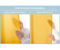 Užuolaida su žiedais garstyčių spalvos