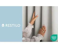 Užuolaida su klostėmis 180 g/m² sidabrinės spalvos