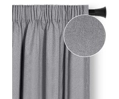 Užuolaida RES BLACKOUTLINEN CORITA PLEAT DARKGREY 140X250 1PC