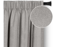 RESTILO zasłona CORITA spalva smėlio spalva styl nowoczesny taśma materiał blackout, len 140x250