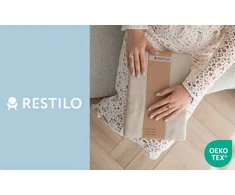 RESTILO užuolaida VALETA kapučino spalvos modernaus stiliaus juostos medžiaga viskozė, mikropluoštas 140x250