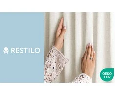 Užuolaida su klostėmis smėlio spalvos lininė