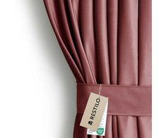 RESTILO zasłona VELVET spalva rožinis szarfa upinająca styl klasyczny taśma materiał velvet 140x270