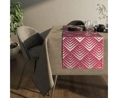 AmeliaHome Staltiesė rožinė 110×160 cm piramidžių AH OXFORD