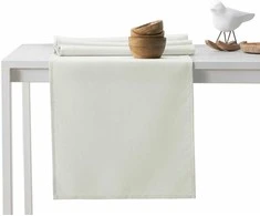 DecoKing Staltiesių komplektas 115×300+35×300 kreminės spalvos DK PURE