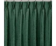 Homede Užuolaidos 220×245 cm tamsiai žalia CHENILLE FLEX