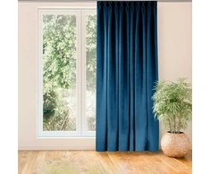Homede Užuolaidos tamsiai mėlynos 280×270 CHENILLE FLEX