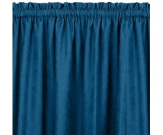 Homede Užuolaidos 220×300 cm iš chenilės tamsiai mėlynos