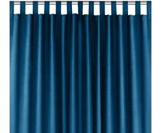 Homede Užuolaidos 220×175 indigo iš čenilės