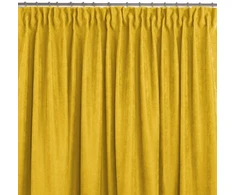 Homede Užuolaidos iš čenilo garstyčių spalvos 140×300 cm