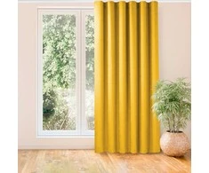 Homede Užuolaida 280×245 cm iš čenilės, garstyčių spalvos