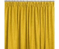Homede Užuolaidos iš čenilės 280×270 cm garstyčių spalvos