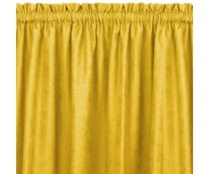 Homede Užuolaidos iš čenilio 140×270 garstyčių spalvos