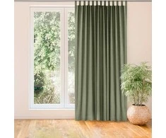 Homede Užuolaidos iš chenille 140×175 cm žalia