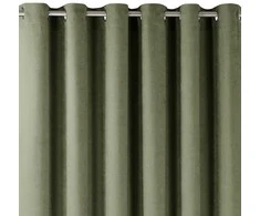Homede Užuolaidos iš čenilės 140×300 žalia