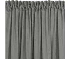 Homede Užuolaidos iš chenilės pilkos spalvos 560×245 cm