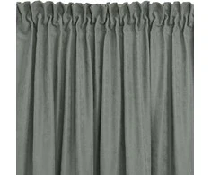 Homede Užuolaidos 280×175 cm iš chenille, pilkos spalvos