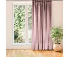 Homede Užuolaidos 140×175 cm rožinės spalvos chenille CHENILLE FLEX