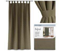 Khaki užuolaida Oxford Tab 140 × 250 cm