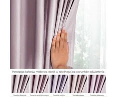 CLASSIC Užuolaidos VELVET spalvos pudra rožinė stiliaus klasikinės sidabrinės kilpelės medžiagos tipas - tekstilė aksomas 140x245 AmeliaHome