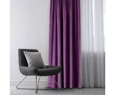 Užuolaidos VELVET spalva violetinė styl klasyczny taśma materiał velvet 140x270 AmeliaHome