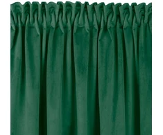Homede Užuolaidos 530 × 225 cm tamsiai žalia aksominė su klostėmis