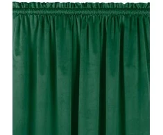 Homede Užuolaidos iš aksomo 135×270 cm tamsiai žalia