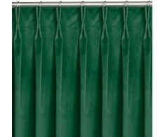 Homede Užuolaidos Velvet Flex 200 × 245 cm tamsiai žalia
