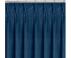Homede Užuolaidos 530 × 270 cm, mėlynos VELVET FLEX