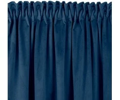 Homede Užuolaidos 135×270 cm aksomas tamsiai mėlyna