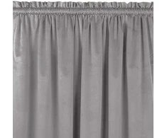 Homede Užuolaidos aksomo 135×300 pilkos