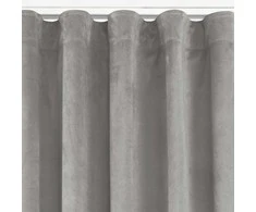 Homede Užuolaidos 135×245 pilkos spalvos VELVET PLEAT