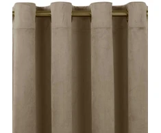 Homede Užuolaidos 200×225 cm smėlio spalvos aksomas VELVET
