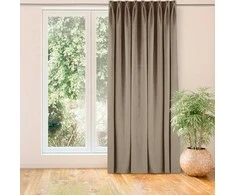Homede Užuolaidos 135×270 cm smėlio spalvos VELVET FLEX