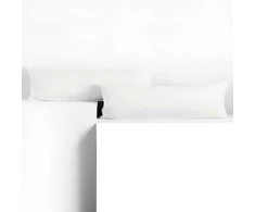 Pagalvės užvalkalai 40 × 200 cm, baltos spalvos, 2 vnt
