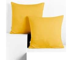 Užvalkalas dekoracyjna AMBER spalva geltona styl klasyczny materiał jersey 50x50 DecoKing