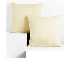DecoKing Pagalvės užvalkalas 40×40 cm kreminės spalvos 2 vnt