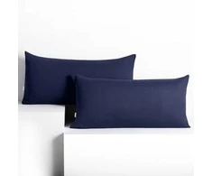 Pagalvės užvalkalas 40×120 cm 2 vnt. tamsiai mėlynas Restilo