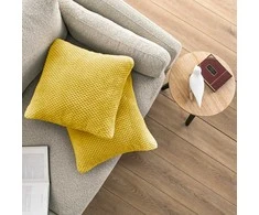 Pagalvės užvalkalas 45×45 garstyčių spalvos HENRY