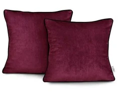 Pagalvės užvalkalas 45×45 cm aksomas bordo AH