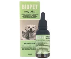 Ausų lašai šunims ir katėms BIOPET, 30ml