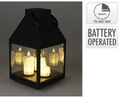 Ambiance Light Aplinkos šviestuvas ADVENTO ŽIBINTAS RORATY LED 25CM 3 ŽVAKĖS 7094559